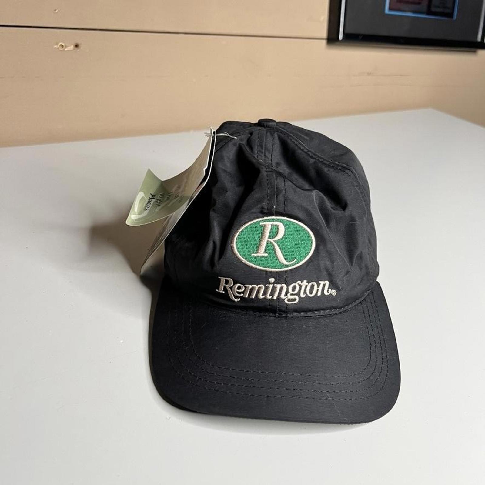 Remington Hat Cap Baseball Strap Back Mens One Size Black Thinsulate Hunting